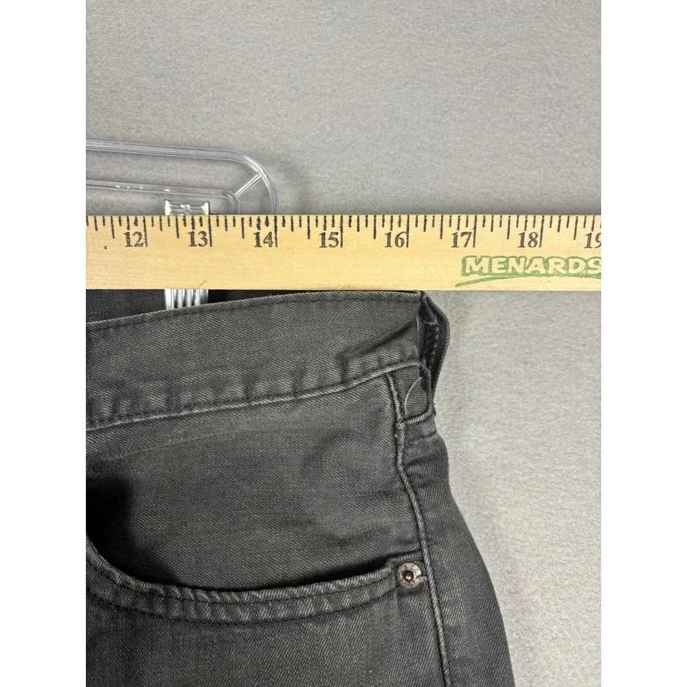 Levis 505 Regular Fit Straight Leg Jeans 32x32 Faded Black Denim
